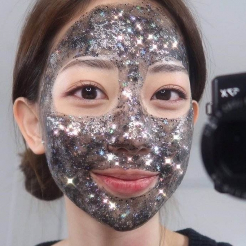 韩国星空撕拉亮片面膜 清洁补水 化妆品OEM
